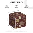 thumbnail image 3 of Picia Coffee and Flowers Pattern Tissue Box Cover,PVC Leather Square Holder,Tissue Box Holder with Magnetic Bottom,Facial Paper Organizer Dispenser-5.2"X5.2"X5.2", 3 of 8