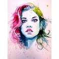 thumbnail image 2 of Kovacs, Anna Brigite 15x18 Black Ornate Wood Framed with Double Matting Museum Art Print Titled - Charming Girl II, 2 of 4