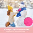 thumbnail image 3 of Guantes de invierno para niños, impermeables, resistentes al viento, guantes de nieve para niños con cierre ajustable, guantes de esquí térmicos gruesos para esquí, snowboard, trineo, lucha con bolas, 3 of 8