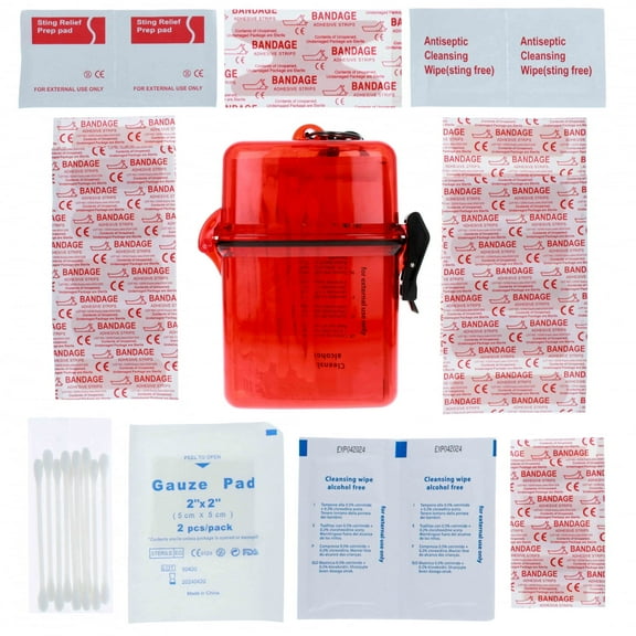 50 Piece ASR Outdoor First Aid Kit in Waterproof Case Emergency