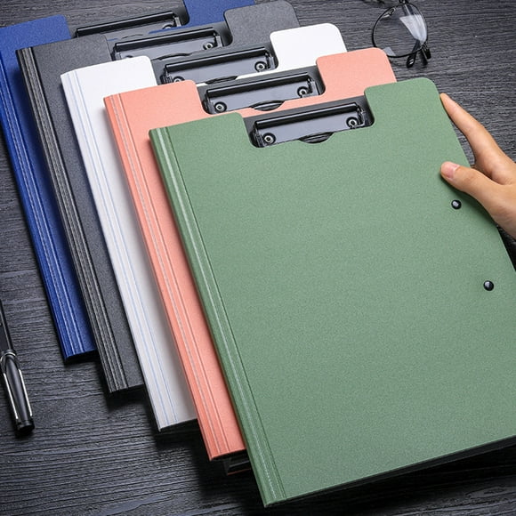 Presse-papiers A4 Surface Lisse Portable en Métal Références Pratiques Pince Dossier Papeterie de Bureau