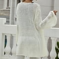 thumbnail image 4 of Aayomet Cardigan for Women Plus Size Women's Long Sweater Cardigan Sweater Top Outwear Casual Cardigan Sweater Top Jacket Fall Sweaters for 2023,White M, 4 of 4