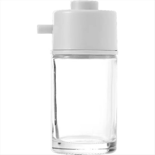 Dispensador de Aceite de Vidrio de 100 Ml, Botella de Condimentos A Presión, Tarro Medidor de , Recipiente para Cocinar con Control de Aceite, Almacenamiento de Cocina.