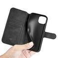 thumbnail image 2 of Allytech iPhone 13 Mini Wallet Case with Card Holder, Premium PU Leather Magnetic Closure Stand TPU Back Shockproof Shell Case with Detachable Hand Strap for iPhone 13 Mini 5.4-inch 2021, Black, 2 of 4