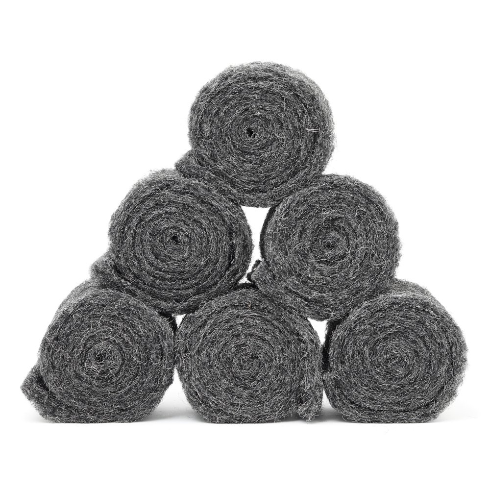 Xcluder Rodent Control Fill Fabric; 6 Rolls of Steel Wool Blend to