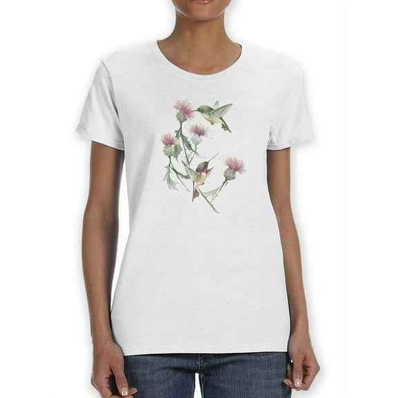 Beauty Hummingbird  Women T-Shirt, Female Large