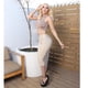 thumbnail image 2 of Capri Mujer Tiro Alto Push Up Gabardina Stretch Beige, 2 of 6