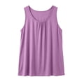 thumbnail image 5 of NominalSnug Womens Plus Size Tank Tops Sleeveless Pajamas Top Scoop Neck Undershirts Vest Loose Fitted Summer Clothes, 5 of 6