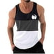 thumbnail image 1 of Hombres Casual Moda Patchwork Impresión Pullover Cuello Redondo Deportes Tanque, 1 of 4