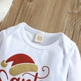 thumbnail image 6 of Mercatoo Baby Girls Winter Christmas Outfit Print Long Sleeve Romper Tulle Skirts + Headbands My First Christmas Clothes Set, 6 of 9