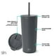 thumbnail image 2 of Vaso aislante moderno, sencillo, con tapa y pajita, 500 ml, 2 of 6