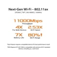 thumbnail image 3 of ASUS ROG Rapture GT-AX11000 AX11000 Tri-band 10 Gigabit WiFi Router, AiProtection Lifetime Security by Trend Micro, AiMesh compatible for Mesh Wi-Fi System, Next-Gen Wi-Fi 6, Wireless 802.11Ax, 3 of 5