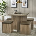 5-Piece Mainstays Dexter Dining Set with Storage Ottoman