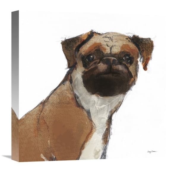 Global Gallery Avery Tillmon 'Snug Watercolor' Canvas Wall Art