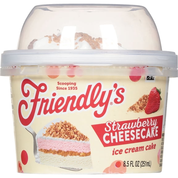 Friendly's Strawberry Cheesecake Ice Cream Cake Singles - 8.5 Fl Oz