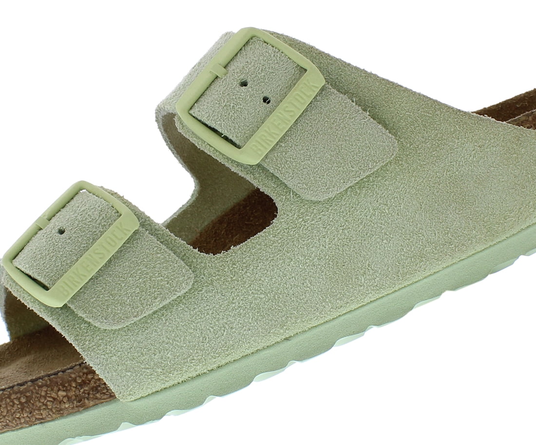 Birkenstock Arizona Narrow Unisex Shoes Size 7, Color: Faded Lime