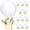 Solid White, variant on 12 Sets Baby Shower Hot Air Balloon Table Centerpieces for DIY Hot Air Balloon Party Decors Gender Reveal First Birthday Centerpiece for Wedding Birthday(Cloud,7.87 Inches/ 20 cm)