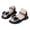 A78-Black, variant on Girls Platform Sandals With Adjustable Ankle Strap(Pink,3)