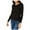 black, variant on maison Jules Womens Ribbed Fitted Knit Sweater, Black, Medium