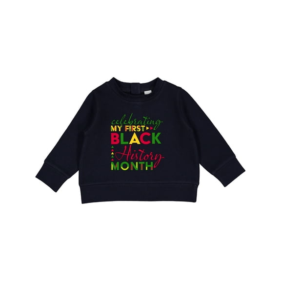 Inktastic Celebrating My First Black History Month for Kids Baby Sweatshirt