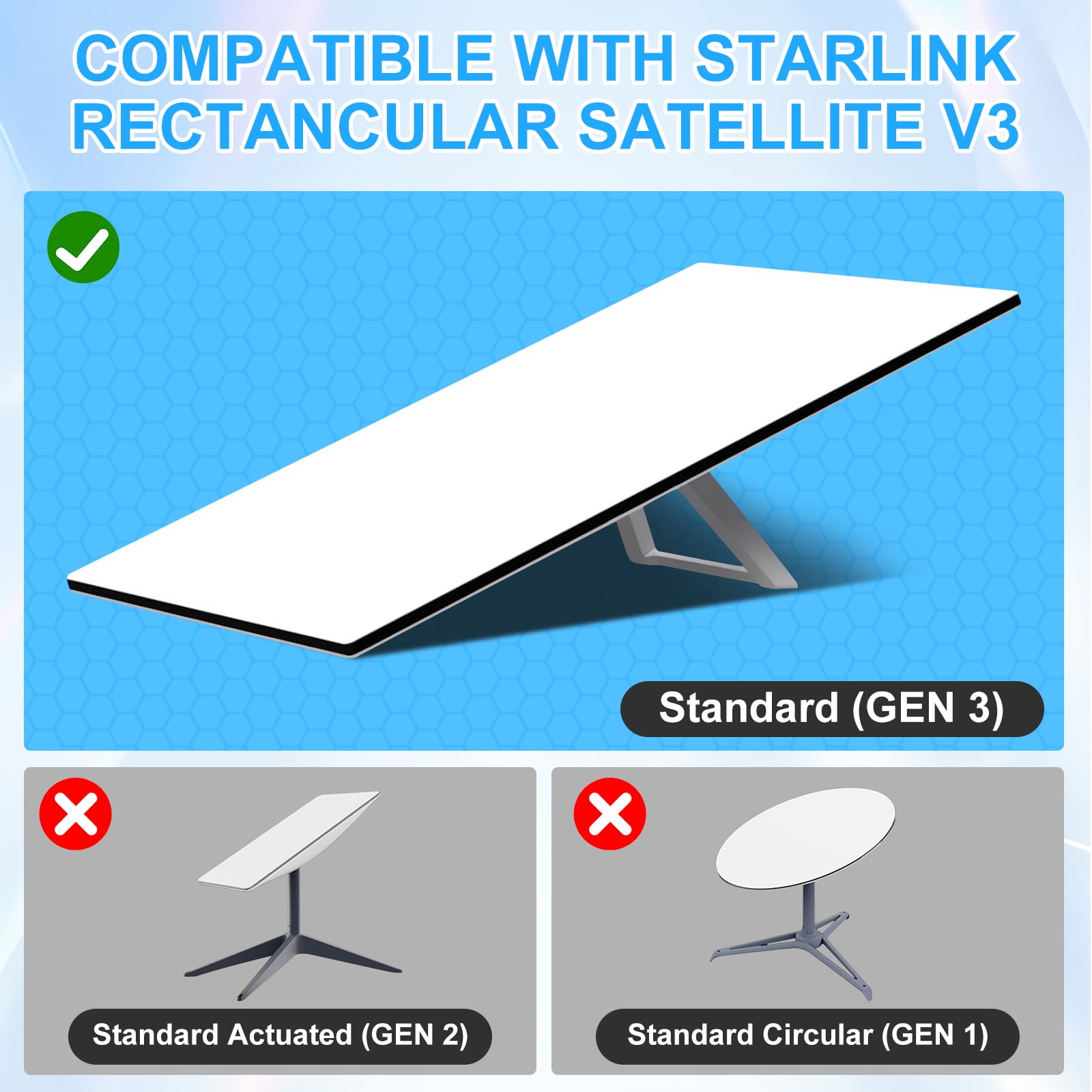 Starlink Cable Gen 3, 75FT/ 23M Replacement Standard V3 Cable Waterpoof Starlink Ethernet Cable Gen 3