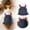 Blue, variant on Denim Small Puppy Dress with D-Ring and Pocket Flowers Girl Dog Clothes Summer Pet Clothing Fashion Sweet Blingbling Princess Skirt Cake Camisole Tutu Dress Dog Sundress for Festival