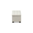 thumbnail image 4 of Baxton Studio Roanoke Modern and Contemporary Beige Fabric Upholstered Grid-Tufting Storage Ottoman Bench, 4 of 8