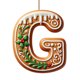 thumbnail image 1 of 26 Adornos Con Letras Del Alfabeto Para El Árbol De Navidad. Colgante Con La Letra M Y Bastones De Caramelo Con Diseño De Bayas. Mini Adornos Colgantes Para Fiestas Diy., 1 of 4