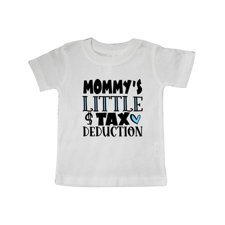 

Inktastic Mommy s Little Tax Deduction Blue Hearts Gift Baby Boy or Baby Girl T-Shirt