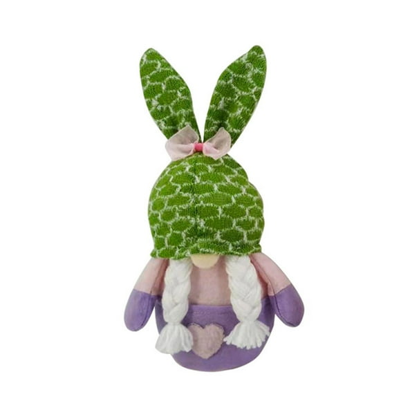 Pisexur Easter Bunny Decorations Spring Decor 2PC Easter Bunny Gnomes Spring Gift Room Plush Faceless Doll Decorations Present Easter Basket Stuffers for Kids