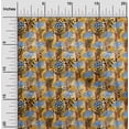thumbnail image 2 of oneOone Cotton Cambric Dark Olive Green Fabric Abstract Quilting Supplies Print Sewing Fabric By The Yard 56 Inch Wide, 2 of 5