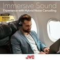 thumbnail image 3 of JVC Hybrid Noise Cancelling Wireless Headphones - Best Sound Blocking, Over Ear Design - Bluetooth 5.3 - Dual Mic - 50HR Battery - Detachable Cable - Voice Assistance - Long-Wear Comfort - HAS95N, 3 of 7