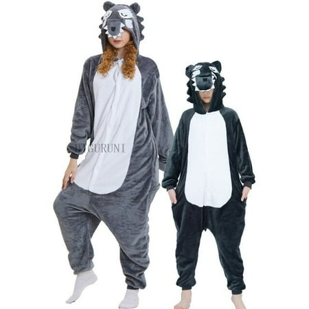 

CoCopeanut Unisex Adults Fox Animal Pajamas Anime Onesie Stitch Unicorn Panda Bear Tiger Flannel Cartoon Cute Warm Cosplay Sleepwear Pyjama