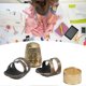 thumbnail image 5 of Thimble NonSlip Adjustable Brass Finger Protector with Multiple Models for Daily Sewing, 5 of 5