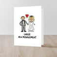 thumbnail image 4 of CafePress - Under New Management Wedding Humor - Greeting Card, Blank Inside Matte, 4 of 4