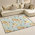 thumbnail image 2 of Dreamtimes Watercolor Pumpkins Area Rug 72x48in Fall Harvest Non-Slip Floor Carpet Comfort Floor Mats Decor for Indoor Living Dining Room and Bedroom Area, 2 of 5