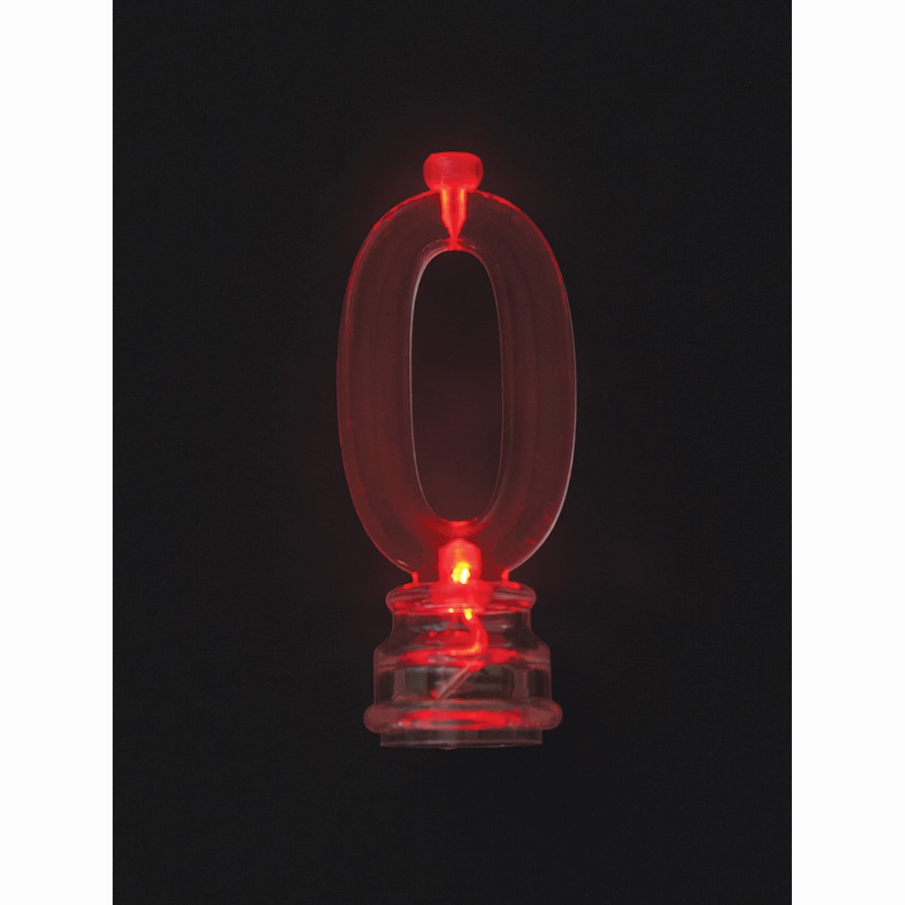Multicolor Number 0 Flashing Birthday Candle Holder and Candles Set, 5 Pieces, by Way To Celebrate