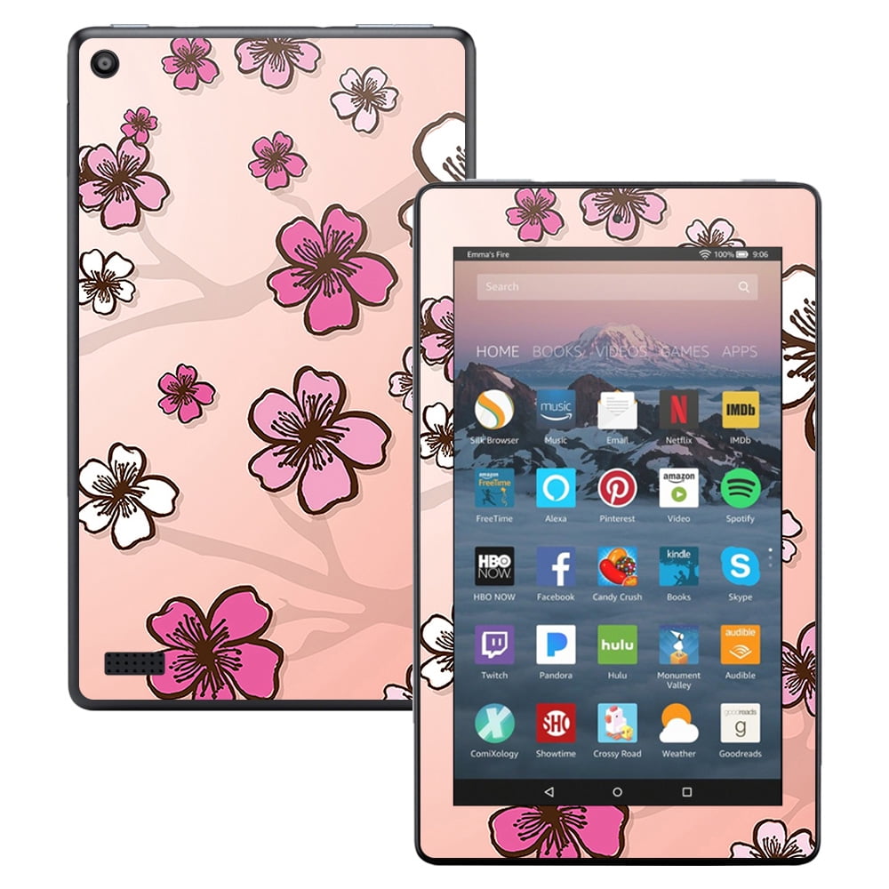Floral Skin For Amazon Kindle Fire 7 (2017) Protective, Durable, and