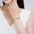 thumbnail image 2 of Pulsera auténtica de jadeíta de grado A, azul, agua helada, 2 of 3