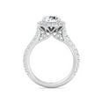 thumbnail image 4 of Brooks - Round Cut Halo Moissanite Lab - Diamond Engagement Ring, 4 of 5