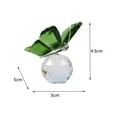 thumbnail image 2 of 1pcs Crystal Butterfly Figurines with Clear Ball Base Butterfly Ornaments Animal Collectibles Crystal Decoration for Home Gifts for Women，Clear, 2 of 5