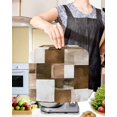 thumbnail image 2 of Brown Geometric Stand Mixer Dust Cover with Storage Pocket & Handles, Vintage Oil Painting Contemporary Fits All Tilt Head & Bowl Lift Kitchen Appliance Cover Organizer Bag Accessories, 4.5-5 Quart, 2 of 6