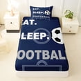 thumbnail image 3 of Erosebridal Football Court Pattern Twin Sheet Sets,Ball Sport Games Bedding For Soccer Lovers 3-Piece, 3 of 6