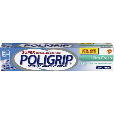 GTIN 310158054658 product image for Super Poligrip Original Denture and Partials Adhesive Cream  Ultra Fresh Mint  2 | upcitemdb.com