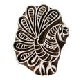 thumbnail image 1 of Textile Block Floral Design Wooden Block Textile Printing On Fabric Stamp Art, 1 of 1