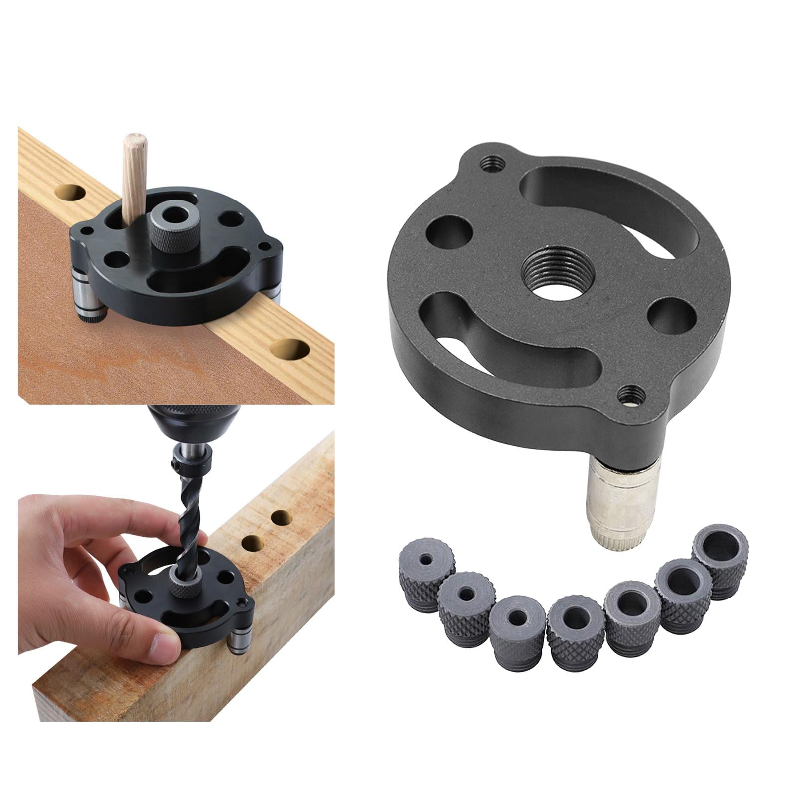 GUOOL 2pcs 2-10mm Self-Centering Doweling Jig Set Vertical Hole Puncher Locator