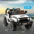 thumbnail image 2 of CazToi Dual Powerful 35W Motors 12V Kids Ride on Truck Car with Remote Control & Spring Suspension, 2 of 6