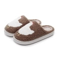 thumbnail image 4 of Kalauyu Slippers for Women and Men Slippers Indoor Bedroom Fluffy Warm Fleece Slippers Winter Soft Cozy Home Non-Slip Soft Plush Slip-on House Shoes, 4 of 9