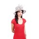 thumbnail image 2 of Chicheadwear Womens Wide Brim Azule SINAMAY FASHION HAT - OFF-BLANCO ChicHeadwear Sombrero para el sol, 2 of 2