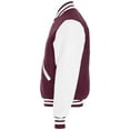 thumbnail image 3 of Holloway Sportswear M Varsity Jacket Maroon/White 224183, 3 of 5
